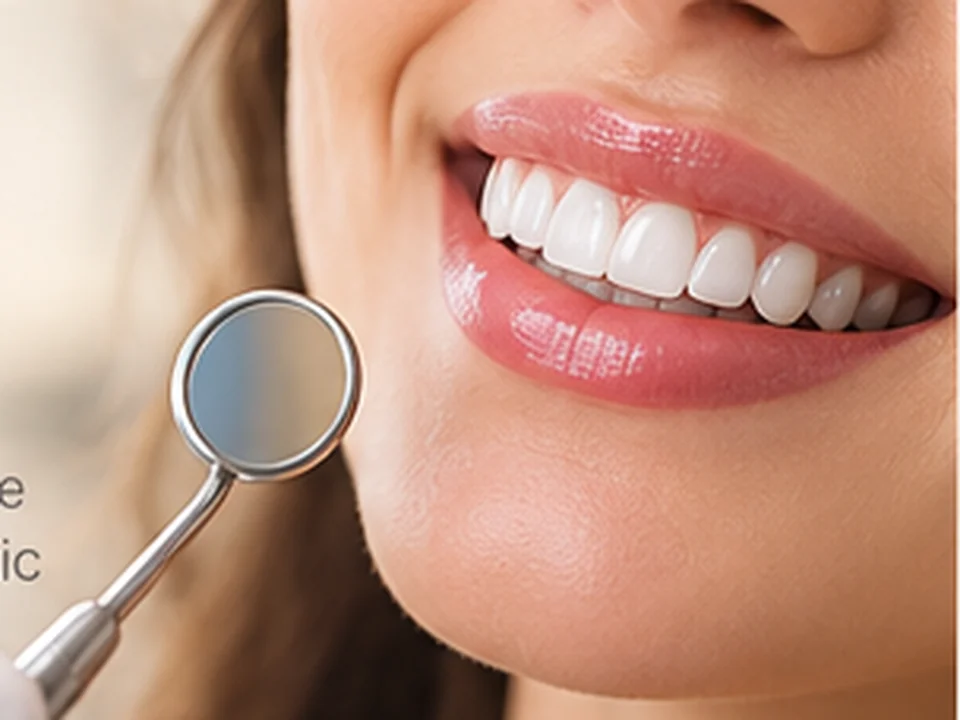 Smiling patient receiving gentle dental care